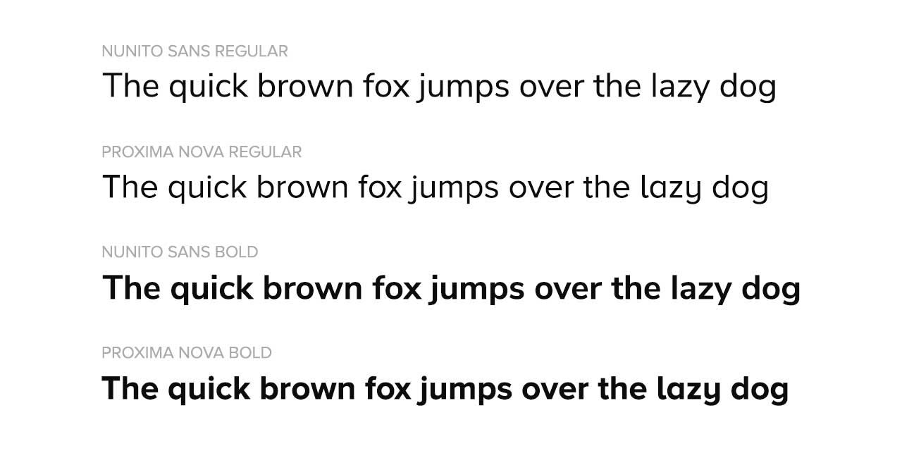 Google Fonts Nunito Sans Comparison