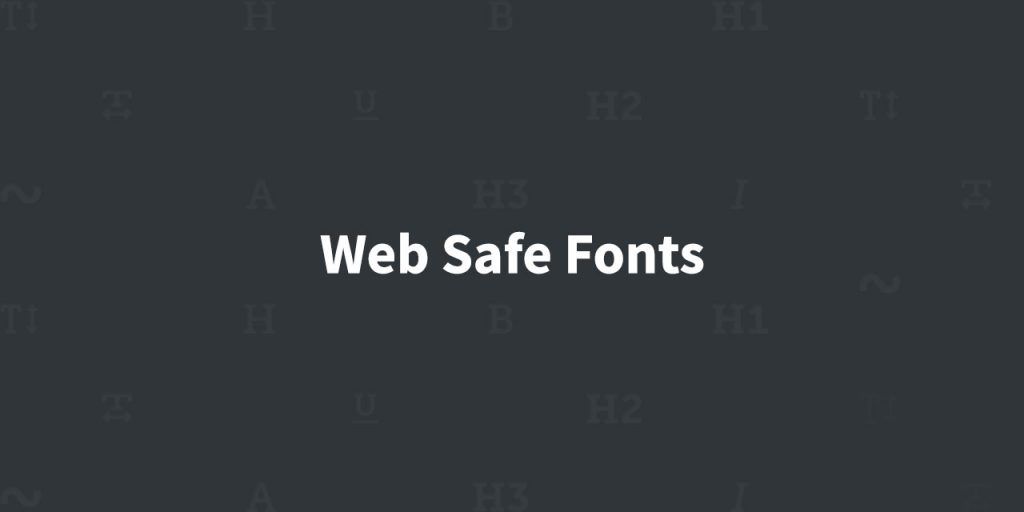Web Safe / System Fonts List Fonts Plugin
